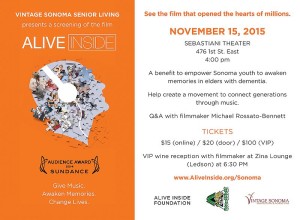 Alive Inside - Sebastiani Theater, Nov. 15