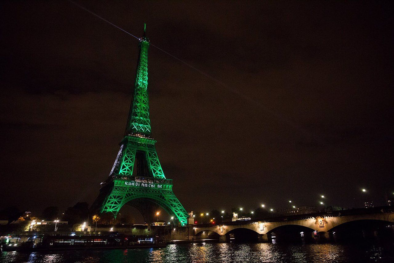 Green Eiffel Tower (public domain)